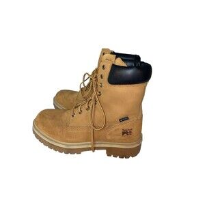 Timberland Mens Pro Boots 11m Leather Brown Steel Toe